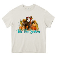 Cream Western Fall Turkey Tis The Season Heavy Core Tee - LillyAllenDesigns