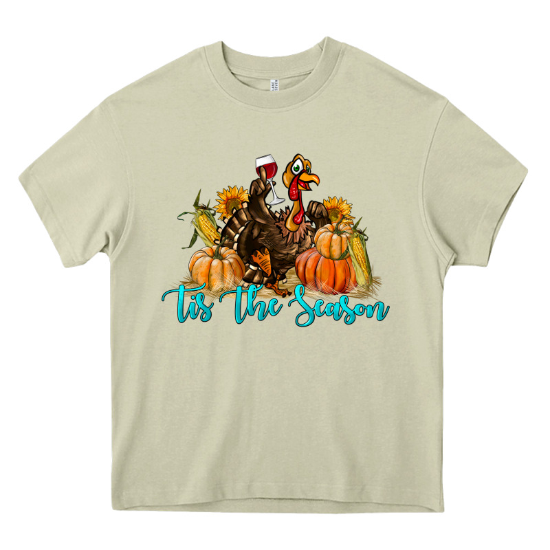 Western Fall Turkey Tis The Season Heavy Core Tee by LillyAllenDesigns | Teevron