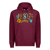 Burgundy jesus saves Premium Hoodie - HRA Design Shop