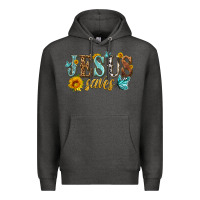 Charcoal Heather jesus saves Premium Hoodie - HRA Design Shop