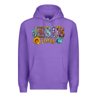 Purple jesus saves Premium Hoodie - HRA Design Shop