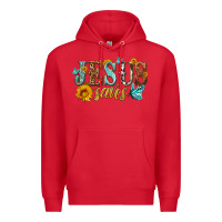 Red jesus saves Premium Hoodie - HRA Design Shop