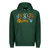 Sports Green jesus saves Premium Hoodie - HRA Design Shop