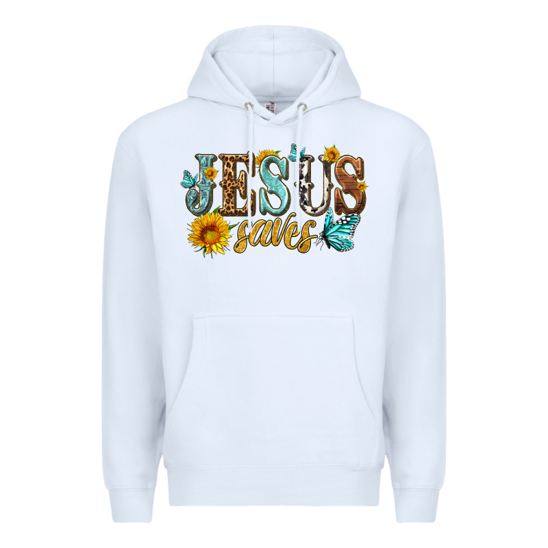 Jesus Saves Premium Hoodie by HRA Design Shop | Teevron