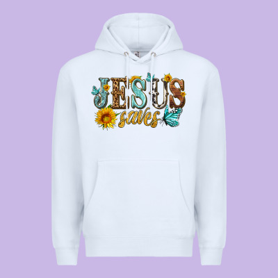 Jesus Saves Premium Hoodie Designed By Hra Design Shop