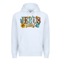 White jesus saves Premium Hoodie - HRA Design Shop