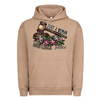 Pigment Burro just a woman who loves justice Urban Hoodie - SublimationCraftShop