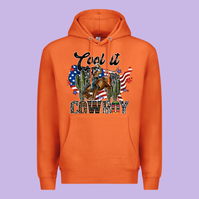 Cool It Cowboy Premium Hoodie Designed By Sublimationcraftshop