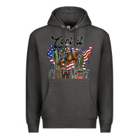 Charcoal Heather cool it cowboy Premium Hoodie - SublimationCraftShop