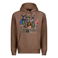 Chestnut cool it cowboy Premium Hoodie - SublimationCraftShop