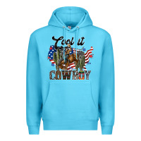Ocean Blue cool it cowboy Premium Hoodie - SublimationCraftShop