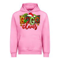 Fuchsia Pink christmas gogo claus Urban Hoodie - FaDigitalArtStudio