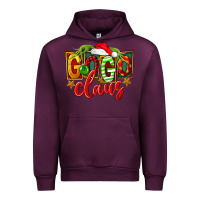 Mauve Wine christmas gogo claus Urban Hoodie - FaDigitalArtStudio