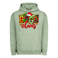 Pigment Oil Green christmas gogo claus Urban Hoodie - FaDigitalArtStudio