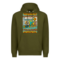 Army Green living on lake time air freshener Premium Hoodie - HRA Design Shop