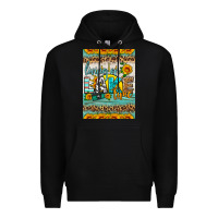 Black living on lake time air freshener Premium Hoodie - HRA Design Shop