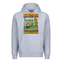 Heather Grey living on lake time air freshener Premium Hoodie - HRA Design Shop