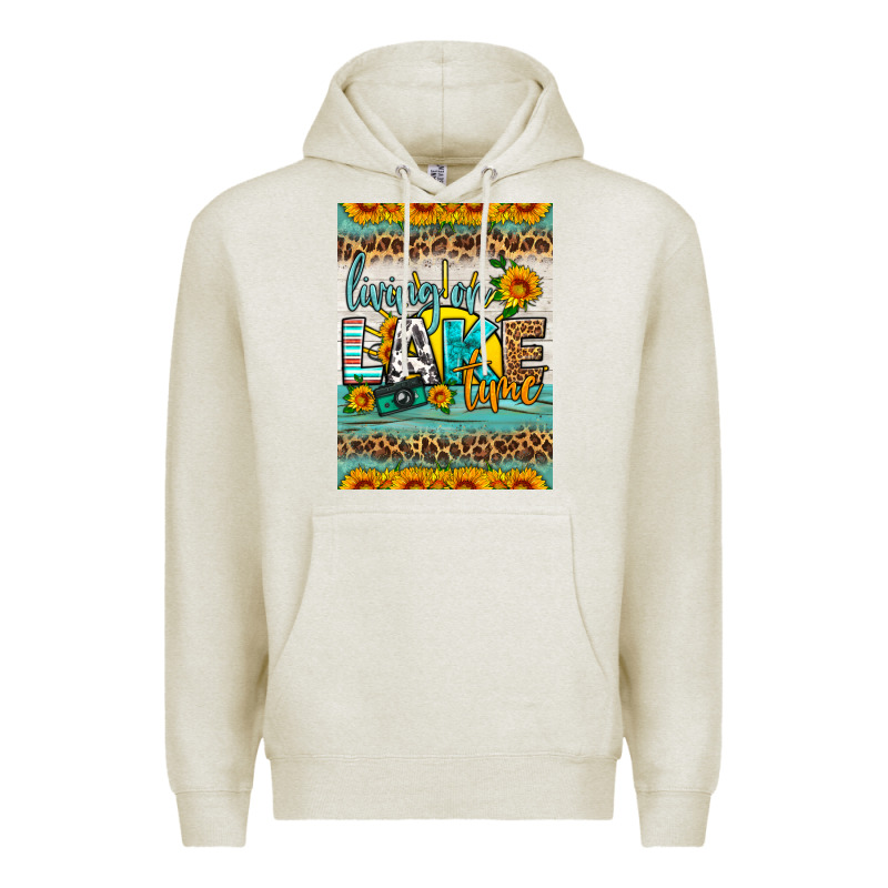 Living On Lake Time Air Freshener Premium Hoodie by HRA Design Shop | Teevron