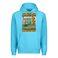 Ocean Blue living on lake time air freshener Premium Hoodie - HRA Design Shop
