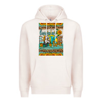 Pale Pink living on lake time air freshener Premium Hoodie - HRA Design Shop