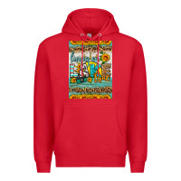 Red living on lake time air freshener Premium Hoodie - HRA Design Shop