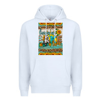 White living on lake time air freshener Premium Hoodie - HRA Design Shop