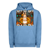 Pigment Pebble Blue Rabbit daisy sunflower leopard 20oz tumbler Urban Hoodie - Neo Western