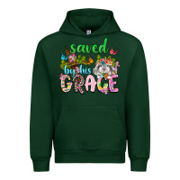Forest Green Saved by his grace Urban Hoodie - Neo Western