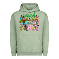 Pigment Oil Green Saved by his grace Urban Hoodie - Neo Western