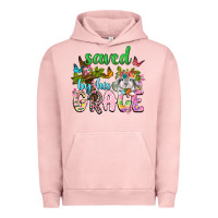 Pigment Salmon Saved by his grace Urban Hoodie - Neo Western