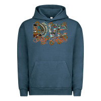 Pigment Midnight Navy love my tribe Urban Hoodie - SublimationCraftShop