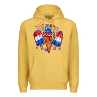 Antique Gold 4th of July ice creams Premium Hoodie - Neo Western