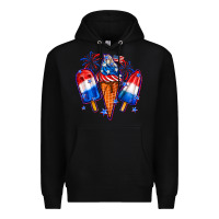 Black 4th of July ice creams Premium Hoodie - Neo Western