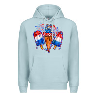 Blue Mist 4th of July ice creams Premium Hoodie - Neo Western