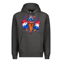 Charcoal Heather 4th of July ice creams Premium Hoodie - Neo Western