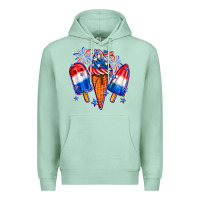 Seafoam 4th of July ice creams Premium Hoodie - Neo Western