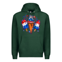 Sports Green 4th of July ice creams Premium Hoodie - Neo Western
