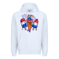 White 4th of July ice creams Premium Hoodie - Neo Western
