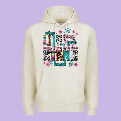 When Life Gives You More Than You Can Stand Kneel Premium Hoodie Designed By Adodesignshop
