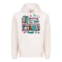 Pale Pink when life gives you more than you can stand kneel Premium Hoodie - AdoDesignShop
