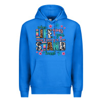 True Royal when life gives you more than you can stand kneel Premium Hoodie - AdoDesignShop