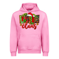 Fuchsia Pink christmas lele claus Urban Hoodie - FaDigitalArtStudio