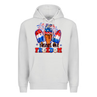 Dove Grey 4th of July ice creams tastes like freedom Premium Hoodie - Neo Western