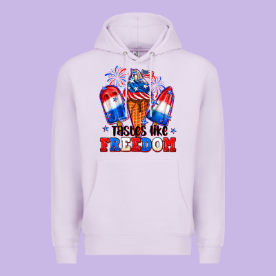 4th Of July Ice Creams Tastes Like Freedom Premium Hoodie Designed By Neo Western