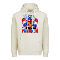Oatmeal Heather 4th of July ice creams tastes like freedom Premium Hoodie - Neo Western