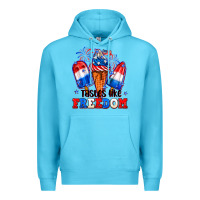 Ocean Blue 4th of July ice creams tastes like freedom Premium Hoodie - Neo Western