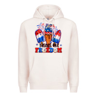 Pale Pink 4th of July ice creams tastes like freedom Premium Hoodie - Neo Western