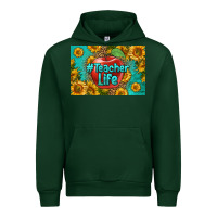 Forest Green teacher life skinny metal can holder Urban Hoodie - HRA Design Shop