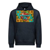 Navy teacher life skinny metal can holder Urban Hoodie - HRA Design Shop