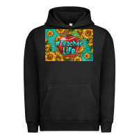Pigment Black teacher life skinny metal can holder Urban Hoodie - HRA Design Shop